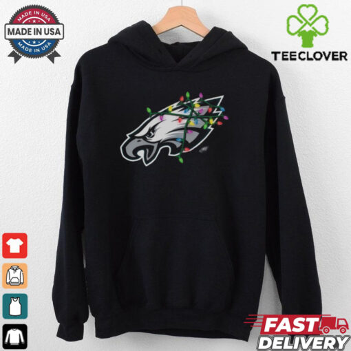 Philadelphia Eagles Primary Logo Holiday Lights T Shirt