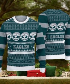 Philadelphia Eagles Pumpkin Ugly Christmas Sweater 3D Gift For Fans