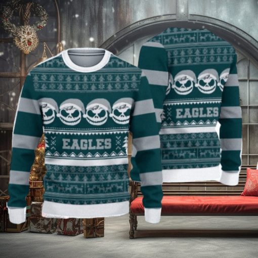 Philadelphia Eagles Pumpkin Ugly Christmas Sweater 3D Gift For Fans