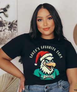 Philadelphia Eagles Santa Santas favorite team shirt
