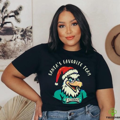 Philadelphia Eagles Santa Santas favorite team shirt