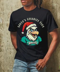 Philadelphia Eagles Santa Santas favorite team shirt