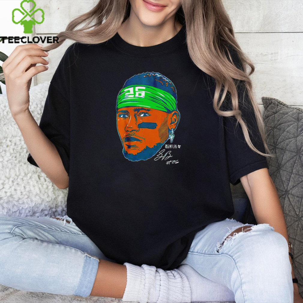 Philadelphia Eagles Saquon Barkley 26 swag head signature shirt Philadelphia Eagles Saquon Barkley 26 swag head signature shirt