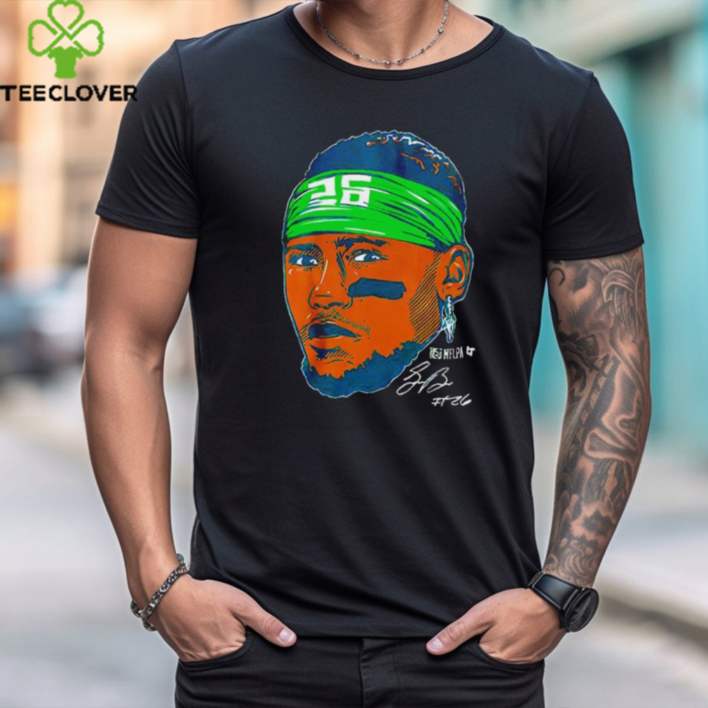 Philadelphia Eagles Saquon Barkley 26 swag head signature shirt Philadelphia Eagles Saquon Barkley 26 swag head signature shirt