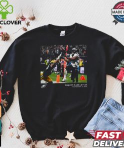 Philadelphia Eagles Saquon Barkley Black NFL Flash Features Week 1 T Shirt