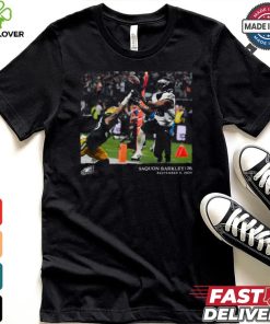 Philadelphia Eagles Saquon Barkley Black NFL Flash Features Week 1 T Shirt