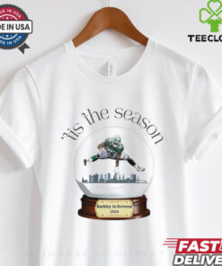 Philadelphia Eagles Saquon Barkley Snow globe tis the season barkley in reverse 2024 shirt