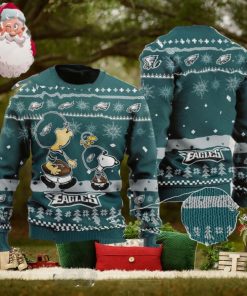 Philadelphia Eagles Snoopy LMTH Christmas AOP Sweater