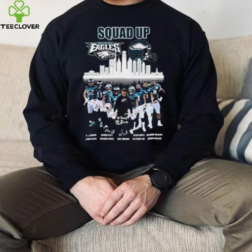 Philadelphia Eagles Squad Up City Teams Signatures Shirt