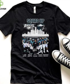 Philadelphia Eagles Squad Up City Teams Signatures Shirt