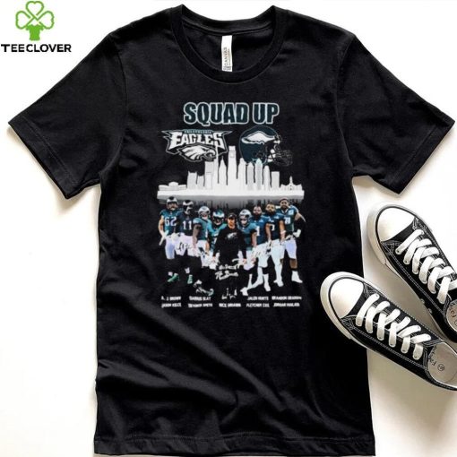 Philadelphia Eagles Squad Up City Teams Signatures Shirt