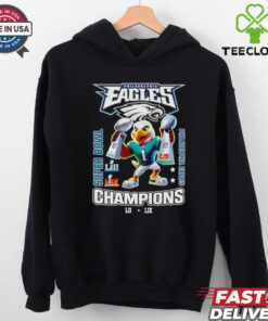 Philadelphia Eagles Super Bowl Champions mascot trophy shirt