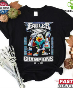 Philadelphia Eagles Super Bowl Champions mascot trophy shirt