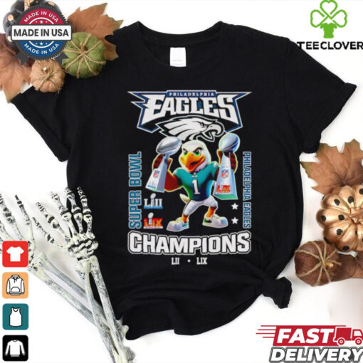 Philadelphia Eagles Super Bowl Champions mascot trophy shirt