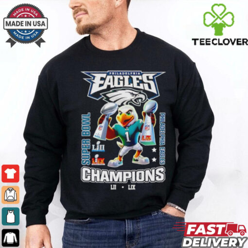 Philadelphia Eagles Super Bowl Champions mascot trophy shirt