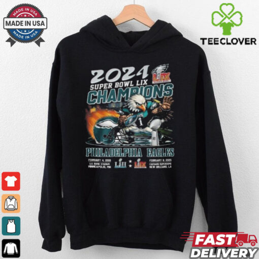 Philadelphia Eagles Super Bowl LIX 2025 Champions NFL Fan T Shirt