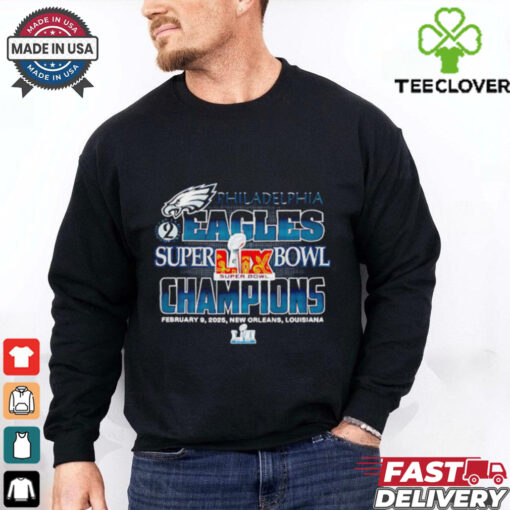 Philadelphia Eagles Super Bowl LIX 2025 Champions shirt