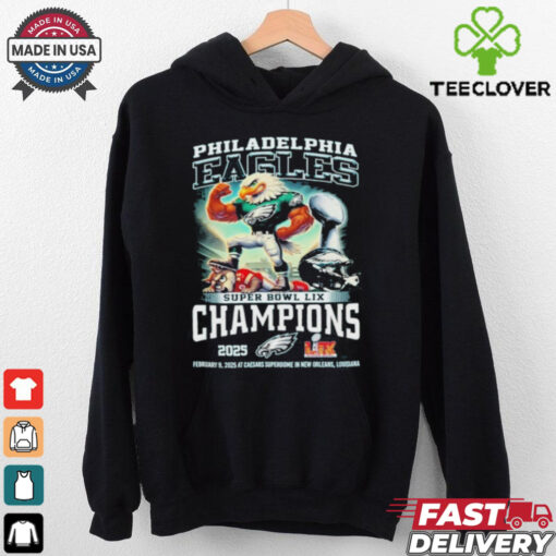 Philadelphia Eagles Super Bowl LIX Champions 2025 Character Shirt