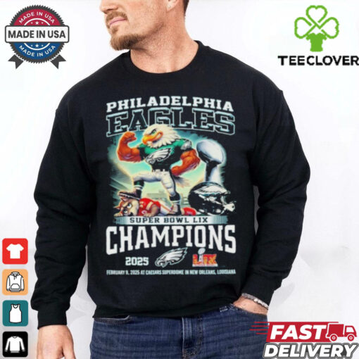 Philadelphia Eagles Super Bowl LIX Champions 2025 Character Shirt