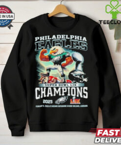 Philadelphia Eagles Super Bowl LIX Champions 2025 Character Shirt