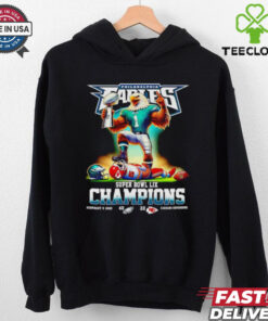 Philadelphia Eagles Super Bowl LIX Champions 40 22 score mascot shirt