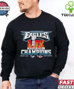 Philadelphia Eagles Super Bowl LIX Champions 40 22 score shirt