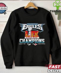 Philadelphia Eagles Super Bowl LIX Champions 40 22 score shirt