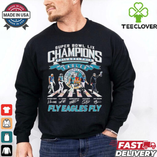 Philadelphia Eagles Super Bowl LIX Champions Abbey Road Fly Eagles Fly shirt