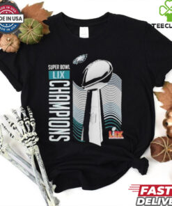 Philadelphia Eagles Super Bowl LIX Champions Lombardi Trophy T Shirt