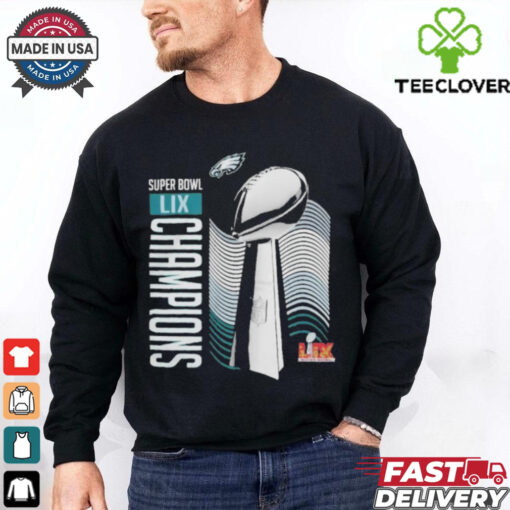 Philadelphia Eagles Super Bowl LIX Champions Lombardi Trophy T Shirt