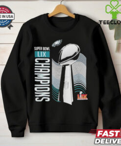 Philadelphia Eagles Super Bowl LIX Champions Lombardi Trophy T Shirt