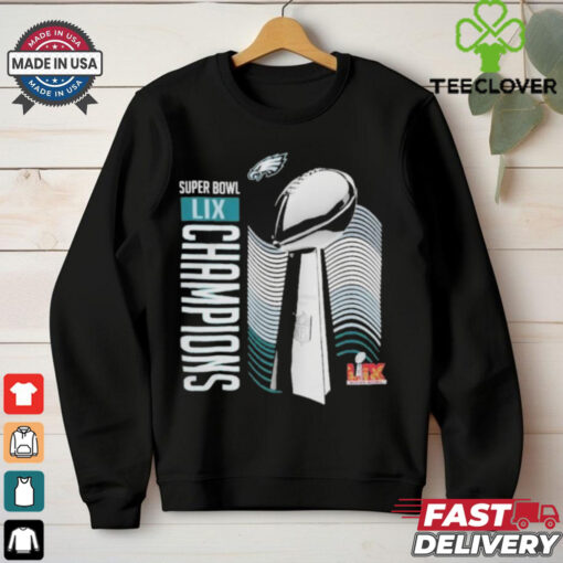 Philadelphia Eagles Super Bowl LIX Champions Lombardi Trophy T Shirt