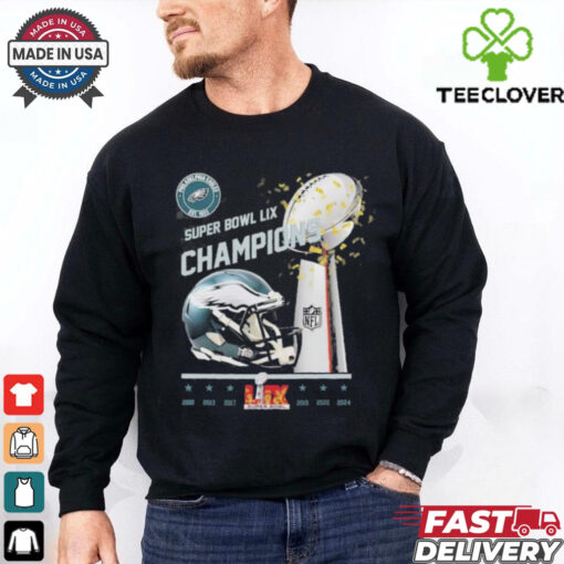 Philadelphia Eagles Super Bowl LIX Champions Trophy Shirt