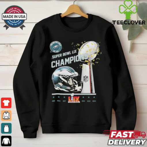 Philadelphia Eagles Super Bowl LIX Champions Trophy Shirt