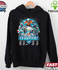Philadelphia Eagles Super Bowl LIX Champions celebration signatures shirt