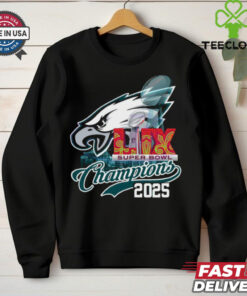 Philadelphia Eagles Super Bowl Lix Champions 2025 T Shirt