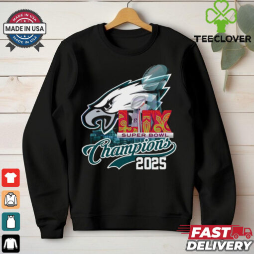 Philadelphia Eagles Super Bowl Lix Champions 2025 T Shirt