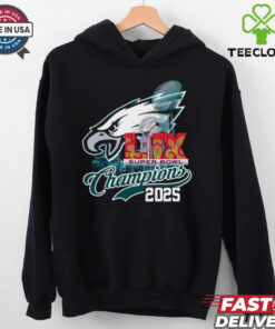 Philadelphia Eagles Super Bowl Lix Champions 2025 T Shirt