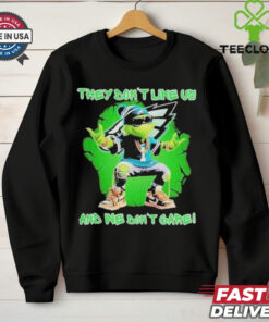 Philadelphia Eagles The Grinch They Don_t Like Us And We Don_t Care Christmas T shirts 2 Philadelphia Eagles The Grinch They Don_t Like Us And We Don_t Care Christmas T shirts