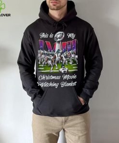 Philadelphia Eagles This Is My Christmas Movie And Watching Nfl Team T hoodie, sweater, longsleeve, shirt v-neck, t-shirt