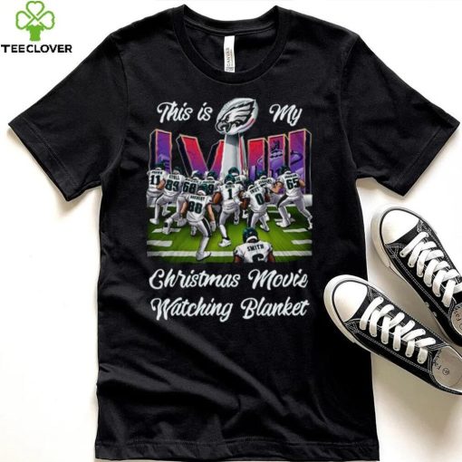 Philadelphia Eagles This Is My Christmas Movie And Watching Nfl Team T hoodie, sweater, longsleeve, shirt v-neck, t-shirt