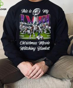 Philadelphia Eagles This Is My Christmas Movie And Watching Nfl Team T hoodie, sweater, longsleeve, shirt v-neck, t-shirt