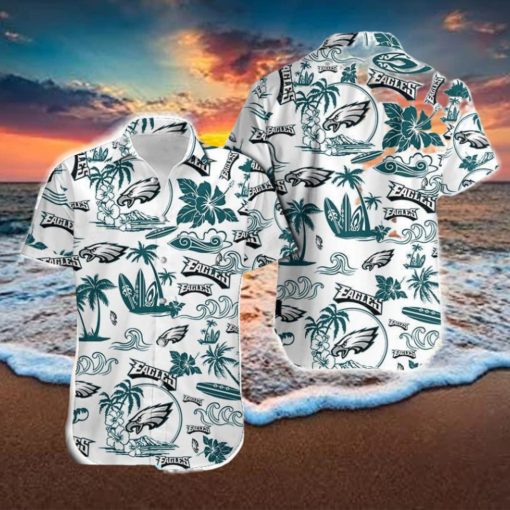 Philadelphia Eagles Traditional Hawaiian Shirt And Short For Men Gift, Short Beach For Family Christmas