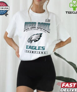 Philadelphia Eagles WEAR by Erin Andrews Women's Super Bowl LIX Champions Shirt