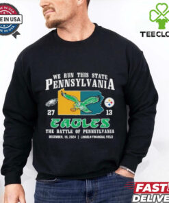 Philadelphia Eagles We Run This State Pennsylvania 27 13 Pittsburgh Steelers Shirt