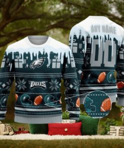 Philadelphia Eagles Woolen Christmas Ugly Sweater 3D Christmas Gifts For Fans