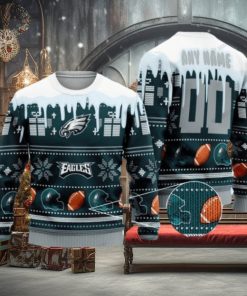 Philadelphia Eagles Woolen Christmas Ugly Sweater 3D Christmas Gifts For Fans