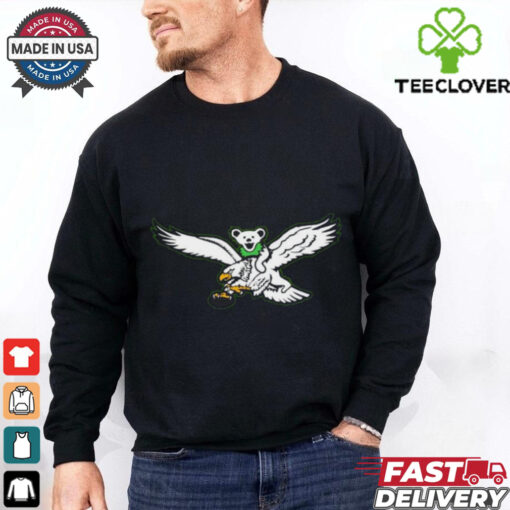 Philadelphia Eagles X Grateful Dead Riding Eagles Shirt