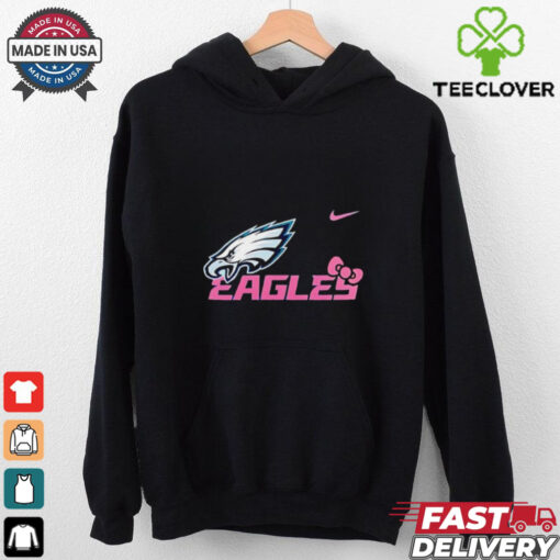 Philadelphia Eagles X Hello Kitty logo shirt