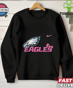 Philadelphia Eagles X Hello Kitty logo shirt